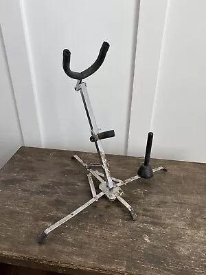 $202.62 • Buy Vintage Saxophone Sax Stand Holds Alto Tenor Soprano