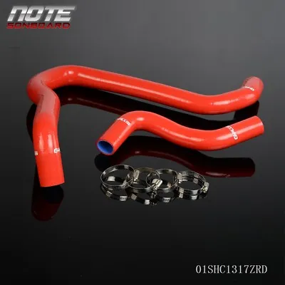 Fit For Honda Prelude Si/s/vtec H22a H23a 92-96 Red Silicone Hose + Free Clamps • $32.33