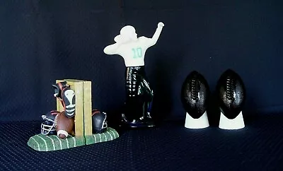 Football Bookends Avon Football Quarterback Footballs Bookends Bookend Lot • $45