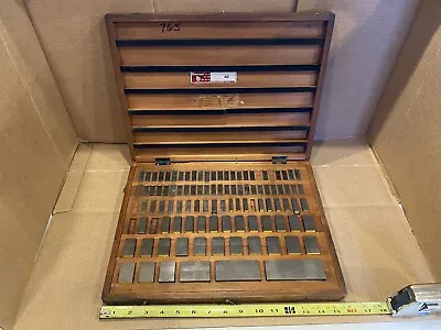 Starrett Webber 103 Piece Metric Steel Rectangular Grade 3  Gage Block Set • $549