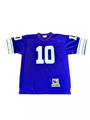 Mitchell & Ness Minnesota Vikings Fran Tarkenton Throwback Jersey Size 50 Purple • $44.99