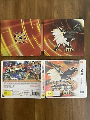 $130 • Buy Nintendo 3DS Pokemon Ultra Sun Game And Steelbook