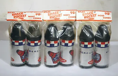 Vtg Top Flite Atlas Space Rocket Nose Cone Mercury Model Kit Lot Of 3 Nos • $25