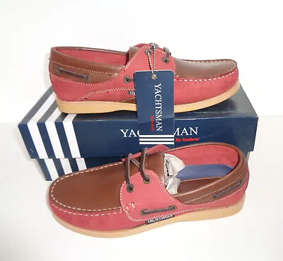 New Ladies Leather Yachtsman Boat Deck Casual Womens Trainers Shoes UK Size 4 • £23.98