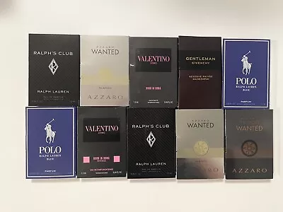 10 Lot High End Designer MEN’S Fragrance PERFUME Cologne SAMPLES Spray • $34.99