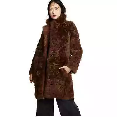 Vince Reversible Shearling Coat • $898