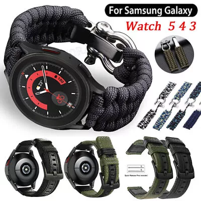 Nylon Strap Band For Samsung Galaxy Watch 5/4 40mm 44mm 5 Pro 45mm S3 S2 Classic • $10.99
