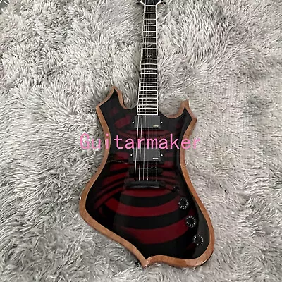 Factory Zakk Wylde Red/black Electric Guitar HH Pickups Mahogany Body Black Part • $272.60