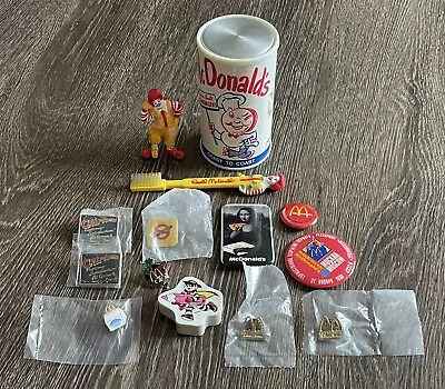 VTG McDonald's Speedee Coast Coast Cylinder Transistor Radio Pin Toy Lot As Is • $39.99