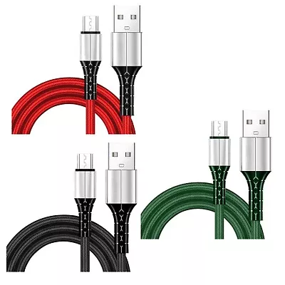 0.3M Micro USB Cable 5A Fast Charging Nylon Braided Data Cable For Android Phone • $0.99