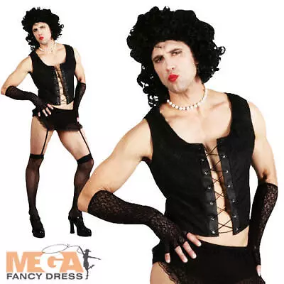 £17.99 • Buy Transvestite Frank N Furter + Wig Rocky Horror Fancy Dress Costume Adult Outfit