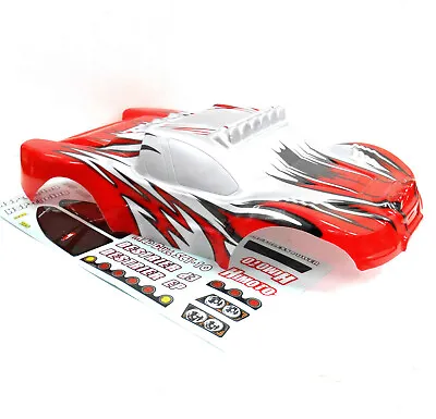 £22.99 • Buy 17097 RC 1/10 Scale Monster Truck Truggy Body Shell Cover Red V2 Short Course