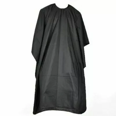 £3.31 • Buy Hair Cutting Barbers Apron Gown Cape Cover Salon Hairdresser Black Waterproof
