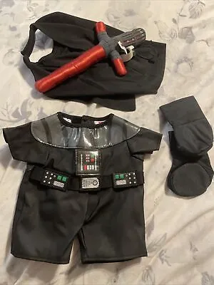 Build A Bear BAB Star Wars Darth Vader Costume With Light/sound Lightsaber • £10