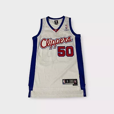 Rare White Reebok LA Los Angeles Clippers Maggette Jersey Men's Size S Small • $75