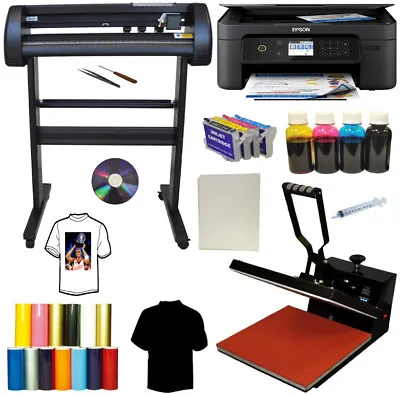 28 500g Meta Vinyl Cutter Plotter 15x15 Heat Transfer Press Wireless Printer Kit • $603.44