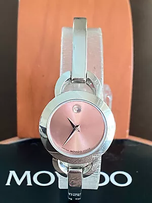 Ladies  Rondiro Movado Wrist Watch Pink Museum Dial #433 14 1238keeping Time • $175