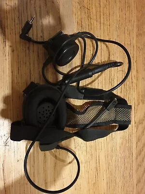 Tactical Military Headset For Midland Radio 2 Pin Jack Bow M-Tactical G7 G8 G9 • £30