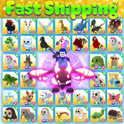 Mega Neon Fly Ride |MFR NFR FR | Pet Roblox Store- Legendary Rare Items- CHEAP! • $6.89