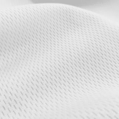 White Flat Back Dimple Mesh Athletic Uniform Jersey Fabric - 58  Wide • $13.95