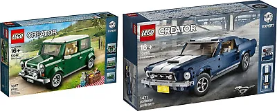 Lego Creator MINI Cooper 10242 And Creator Expert Ford Mustang 10265 Bundle • $600