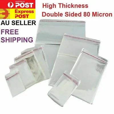 Self Adhesive Seal Cellophane Resealable Plastic OPP Packing Bags100/200/1000pcs • $149.89