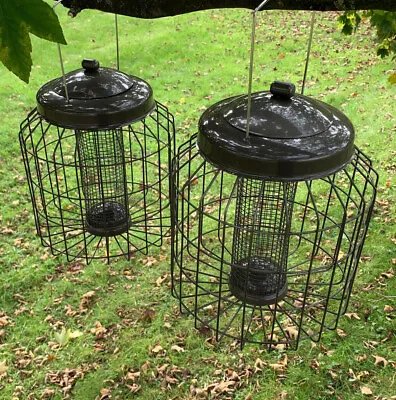 £32.99 • Buy Squirrel Proof Hanging Bird Nut Feeder Heavy Duty Garden Wild Birds (Set Of 2)