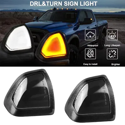 Pair LED Side Tow Mirror Turn Signal DRL Light For Dodge Ram 1500 2500 3500 4500 • $44.68
