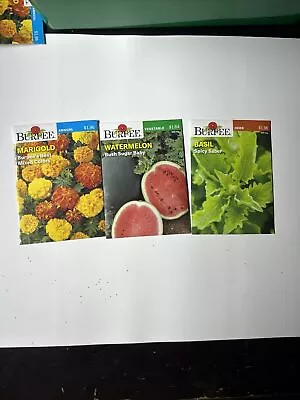 Lot Of Over 19 Burpee 2023 Seeds Fruits Flowers Herbs Mix Sell By 11/23 • $10