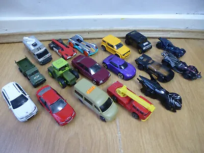 Hot Wheels Matchbox Big Job Lot Bundle 17vehicles Batman Batmobil Collection Car • $20.19