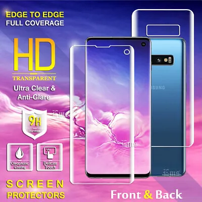 For Samsung Galaxy S10e S10 S10+ Plus Full Coverage Screen Protector Film Guard • $3.99