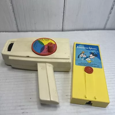 Vintage Fisher Price Movie Viewer #460 With Mickey Mouse Lonesome Ghosts Works! • $32.95