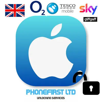 Factory Unlock Service For IPhone 4 5 6 6S 6S+ SE 7 7+ O2 Tesco GiffGaff UK • £0.99
