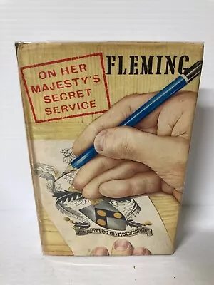 Book On Her Majesty's Secret Service By Ian Fleming -Jonathan Cape 1st. Ed. 1963 • $251.29