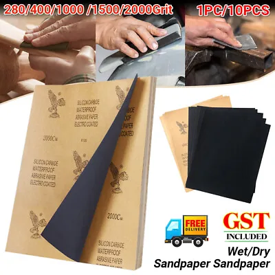 280 400 1000 1500 2000 Grit Wet Dry Paper Sandpaper Sanding Paper Mixed Grade • $6.78
