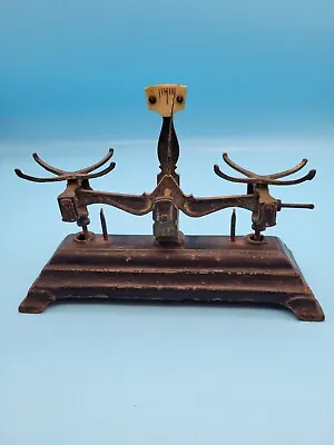 8  Small Counter Top Antique Scale Weight Balance Kitchen Industrial Cast Iron • $74