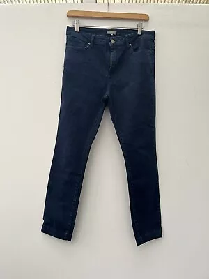 Jaeger Ladies Blue Denim Skinny Crop Jeans Size 10 • £5