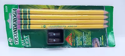 Ticonderoga My First Pencils Wood-Cased #2 HB Soft Pre-Sharpened With Eraser New • $4.99