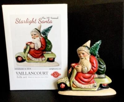 $225 • Buy Signed Judi VAILLANCOURT 14030 STARLIGHT #25 2014 SANTA SCOOTER CHRISTMAS BOX