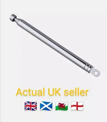 7 Section Telescopic Aerial Antenna For TV Radio DAB AM/FM Replacement • £4.49