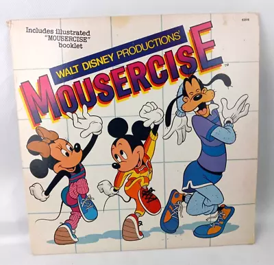 Walt Disney Productions Mousercise LP Disneyland Stereo Exercise + Booklet • $29.99