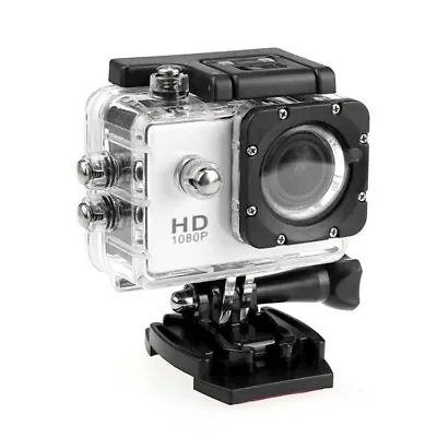 £19.39 • Buy Ultra HD 1080P Sports Camera Helmet 30M Underwater DV Action Camcorder White UK