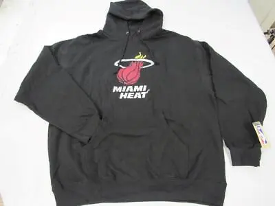 New Miami Heat Mens Size XL XLarge Black Distressed Hoodie • $26.03