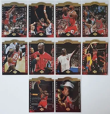 1996 Upper Deck Michael Jordan  A Cut Above  COMPLETE SET (10 Cards) - Rare • $55.45