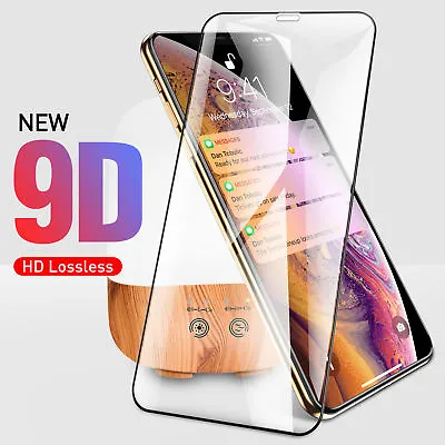 9H 9D Screen Protector Tempered Glass Film For IPhone XS Max XR X 8 7 6s Plus AU • $5.49