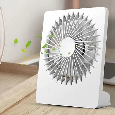 Personal Desktop Fan Silent 6 Inch Standing Rechargeable USB Desk Fan For • £10.43