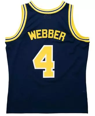 Chris Webber Michigan Wolverines Navy 1991 Throwback Swingman Jersey • $35.99