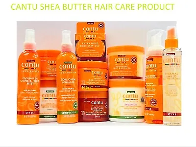 CANTU SHEA BUTTER & NATURAL HAIR CARE AFRO Hair Product All Items-Full Range!!! • £8.59