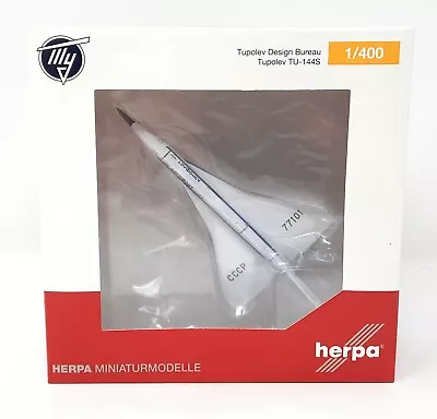 $59.90 • Buy Airplane Herpa Wings 1/400 Aeroflot Tupolev TU-144S Tupolev Design Bureau 562775