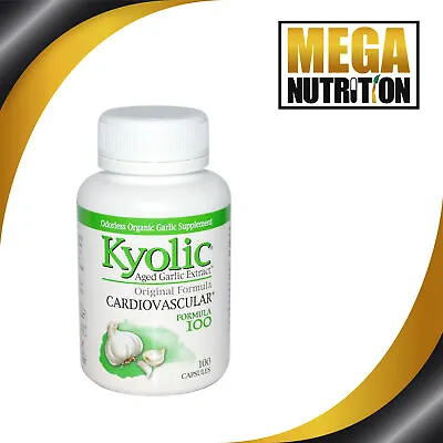 Wakunaga - Kyolic Aged Garlic Extract 100 Caps Candida Cleanse & Digestion • $59.82